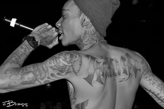 wiz khalifa and amber rose tattoo. wiz khalifa tattoos on back.