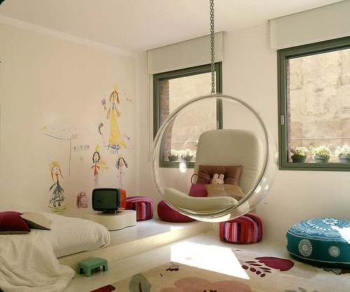 the boo and the boy: Hanging chairs/swings in kids