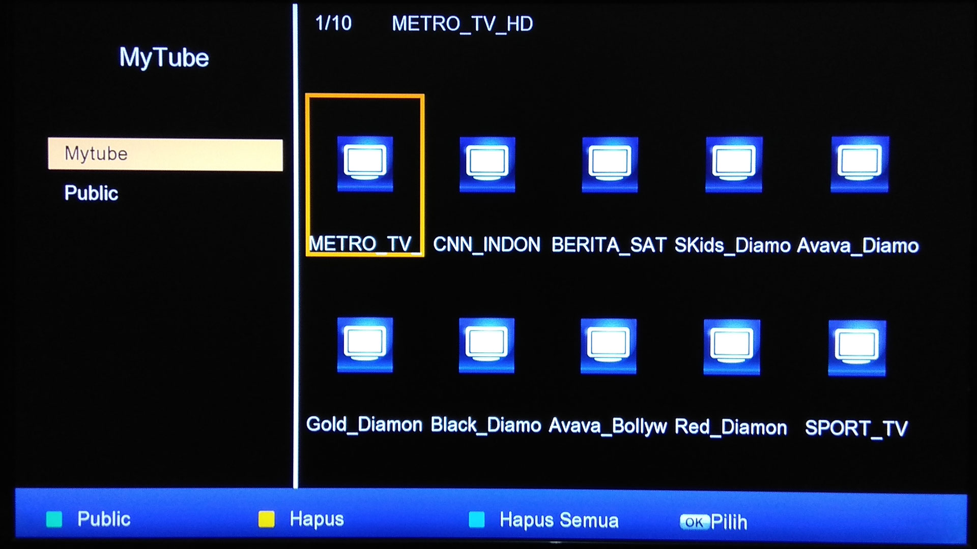 Cara Input IPTV di Matrix Burger S2 Nonton dari Receiver