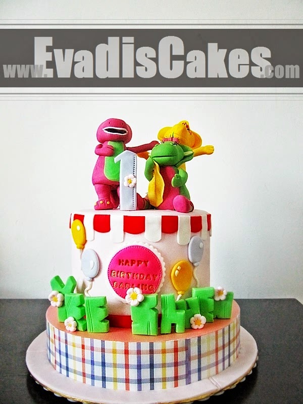Barney and Friends cake full view