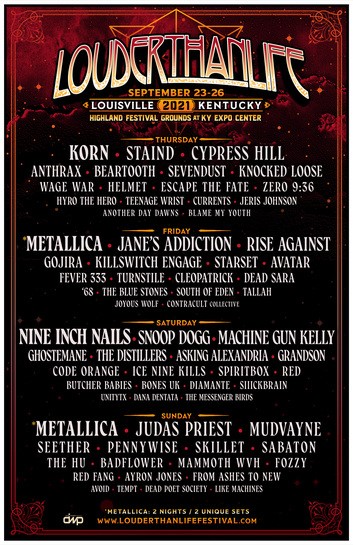 Louder Than Life Line Up