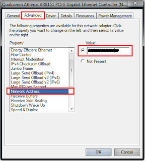 Mengganti Mac Address di Komputer Atau Laptop Tanpa Software