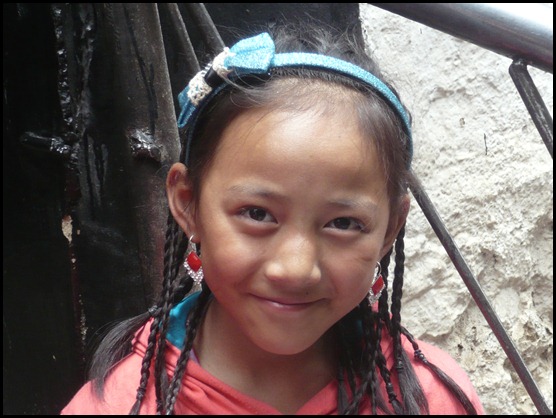 49. Niña tibetana, Lhasa - Viaje a Tíbet