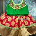 Red and Green Brocade Lehenga