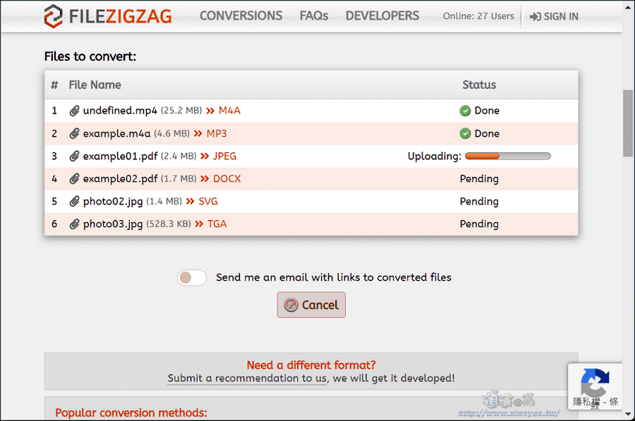 FileZigZag 免費線上轉檔工具