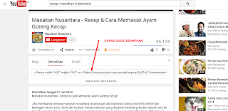 gambar cara posting video di blog