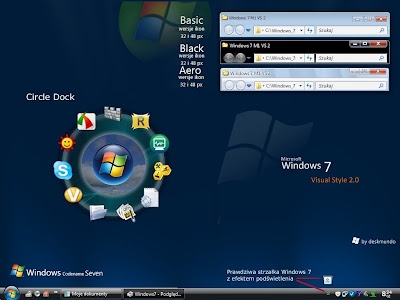 Windows on Komputerowe  Zmie   Wygl  D Systemu Xp Na Najnowszy Windows 7 Theme