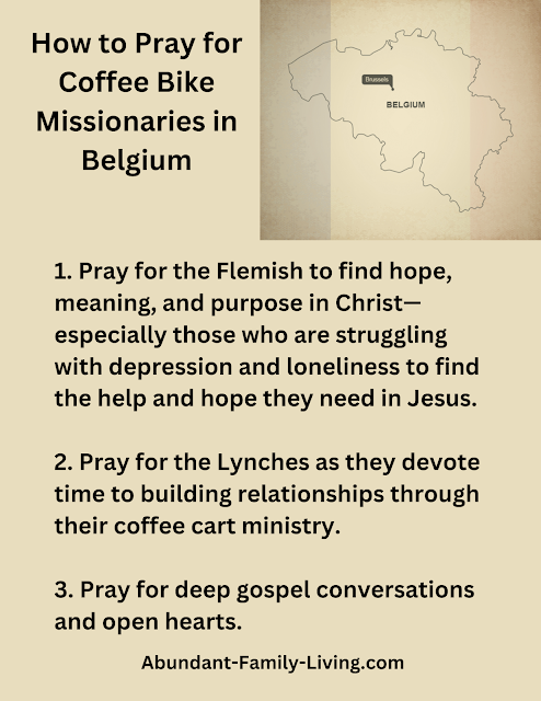 Pray for Coffee Bike Missionaries in Belgium