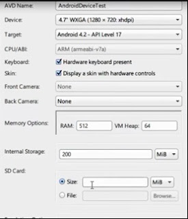 Di  AVD NAME kita buat nama emulatornya, dan pada devicenya pilih Jenis emulator android-nya yang kita inginkan untuk menjalankan aplikasi yang kita buat