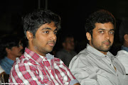 Surya & Karthi at Saguni Audio launch