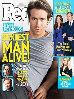 Ryan Reynolds People's Sexiest Man Alive 2010