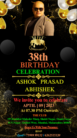 ashok prasad abhishek 38th Birthday celebration