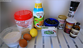 Ingredientes de los Mini Bundt Cakes de Limón y Moras