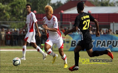 Persidafon vs Persipura = 0-2 , Tempel Mitra Kukar di Puncak