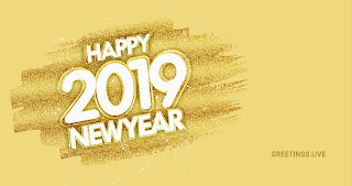 4K image New 2019 Year greetings Live