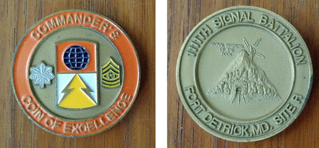 1111th Signal Battalion Site R challenge coin - Fort Detrick