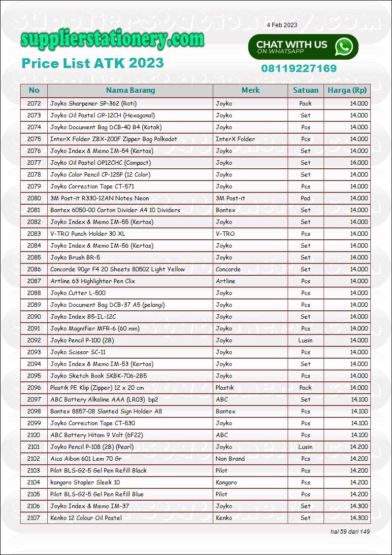 katalog 2023 stationery kantor harga murah