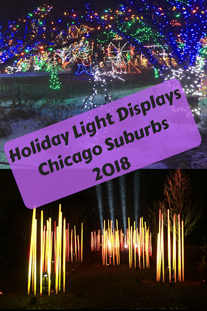 Chicago Suburban Holiday Light Displays for 2018 including awesome home displays.