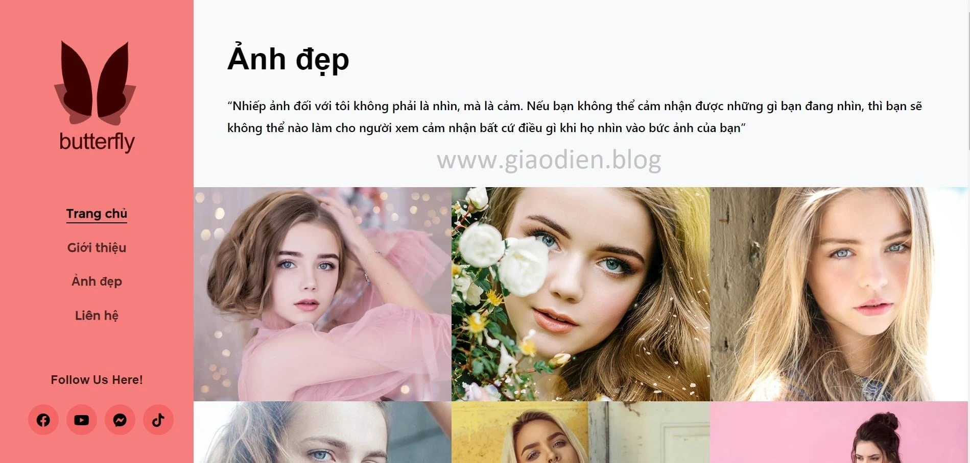 Template blogspot hình ảnh