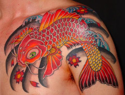 tattoos of fish. koi-fish-tattoo-outline1-1.gif Koi pink koi fish pink koi fish wedding