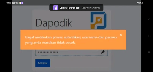 Solusi Cara Mengatasi Gagal Login Akun PTK di Situs Dapodik 2021