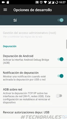 depuracion usb android 7