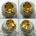 Cincin Perak Permata Citrine