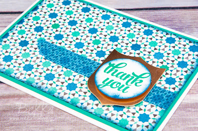 Make In A Moment Moroccan Thank You Card featuring supplies from Stampin' Up! UK which you can purchase here