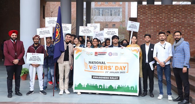  Chandigarh University celebrates National Voters Day