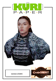 Kuri Paper - Busto Sansa Stark papercraft