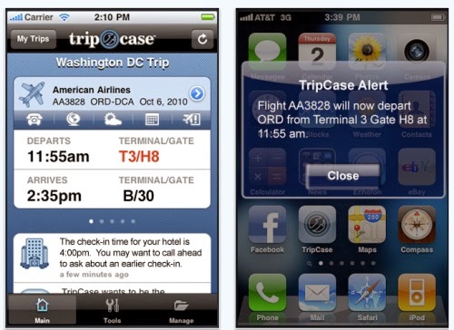 TripCase travel apps