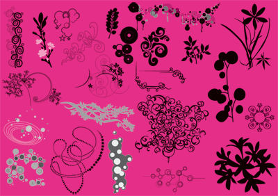 beautiful floral graphic