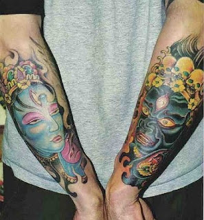 The Best Tattoos With Image Tattoo Designs A Koi and Water Lily Upper Arm Picture 5