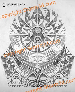 coconut leaves tattoo polynesian shoulder design