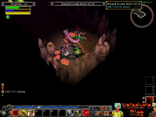 A screenshot of the combat in Din´s Curse.