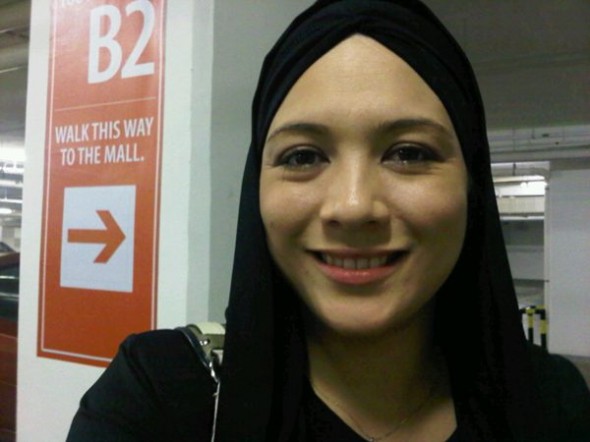 gambar Giliran Sharifah Sofia Bertudung 