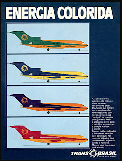 propaganda Transbrasil - anos 70. Reclame década de 70, 1970. História da década de 70. Propaganda nos anos 70. Brazil in the 70s. Oswaldo Hernandez.
