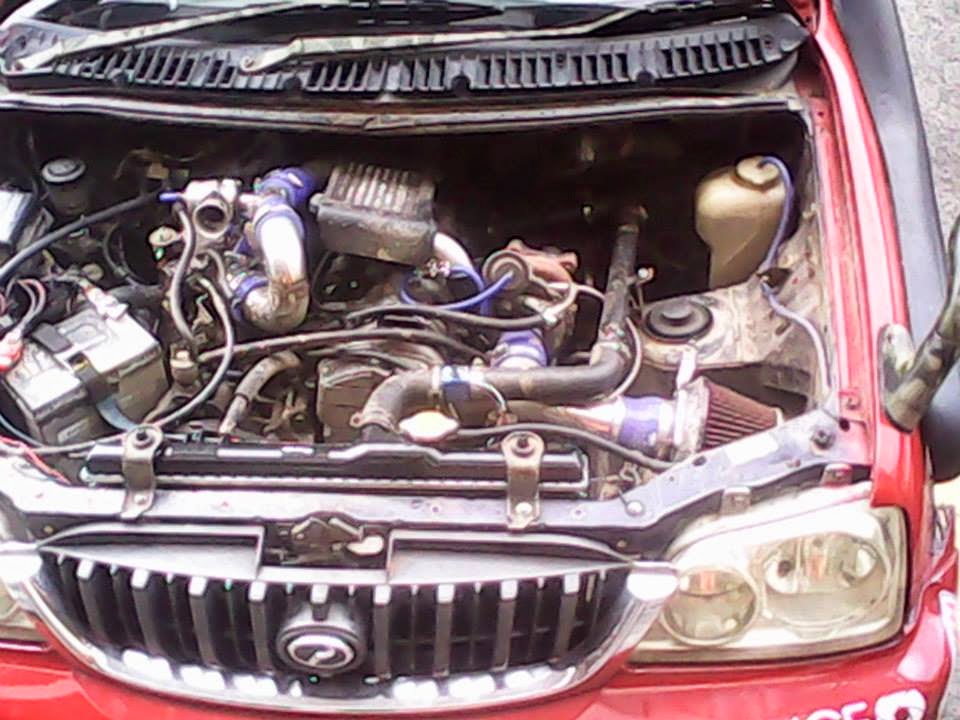 Perodua kembara @ daihatsu terios workshop: bolt on turbo 