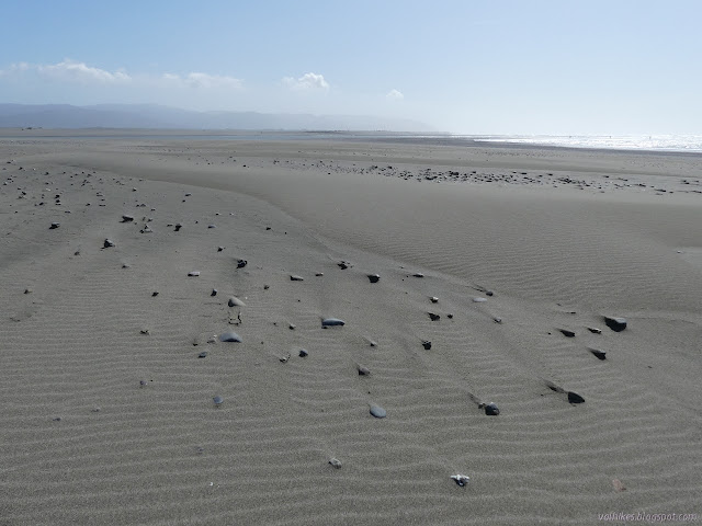 small patterns in the wind blown sand