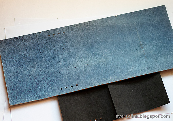 Layers of ink - Faux Leather Wrapped Journal Tutorial by Anna-Karin Evaldsson.