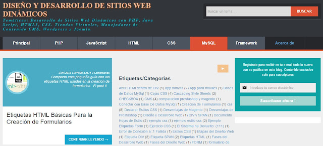 Blog Desarrollo de Sitios Web Dinámicos Blog Desarrollo de Sitios Web Dinámicos