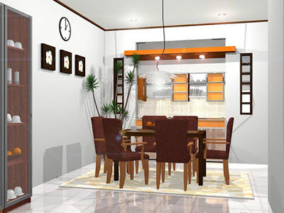 desain interior ruang makan minimalis