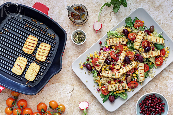 Salata sa grilovanim tofu sirom