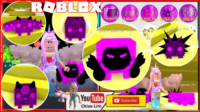 Chloe Tuber Roblox Pet Simulator Gameplay Making 5 Dark Matter Pets Including A Dark Matter Dominus Huge Pet - levels challenges new dual dark matter gun more roblox big