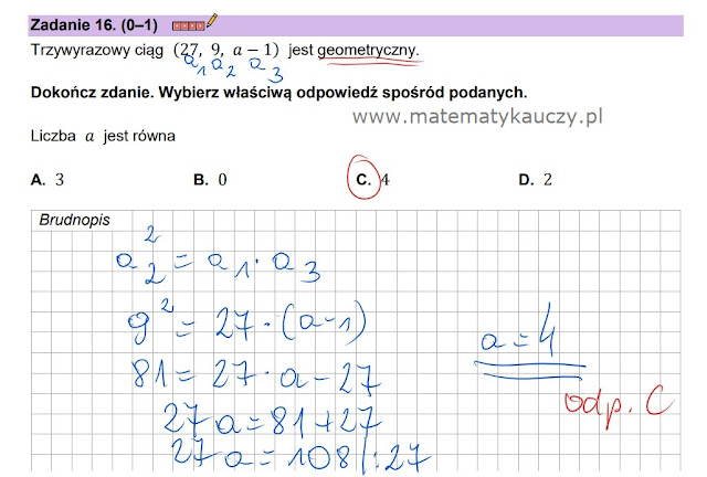 ROZWIĄZANIA Arkusza Maturalnego 2023 MATEMATYKA - 8 maj 2023 - Formuła 2023 - Poziom podstawowy