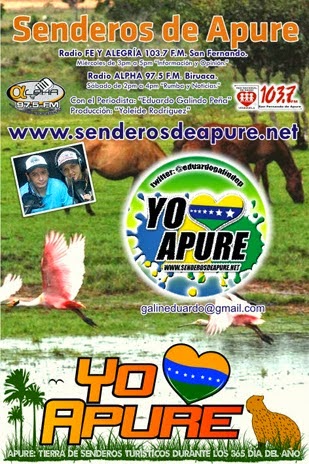 AUDIO: parte del programa Senderos de Apure “RUMBA CON NOTICIAS” de este fin de semana por Alpha 97.5FM Biruaca.