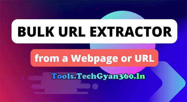 Bulk URL Extractor from a Webpage or URL