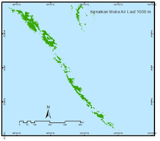 Beginilah Peta Pulau-Pulau Indonesia kalau Air Laut Naik Ratusan Meter