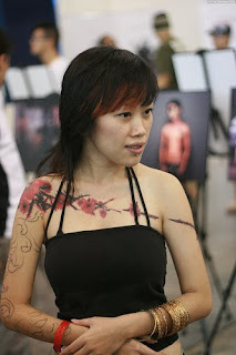 Asian Girl Tattoo