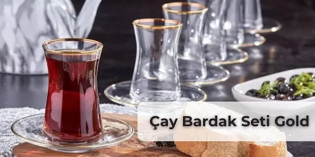 Çay Bardak Seti Gold